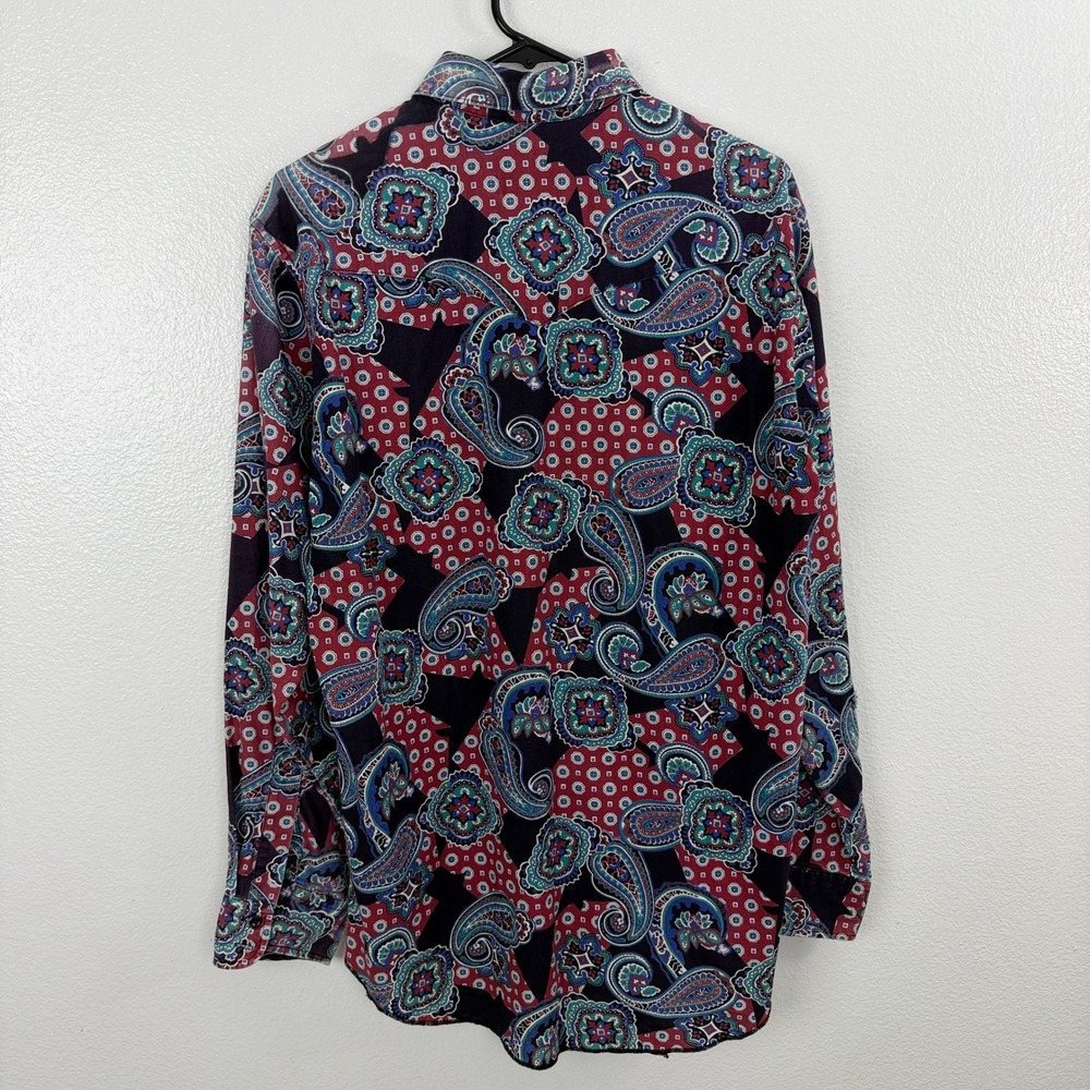 Wrangler Cowboy Cut Shirt Mens 16x35 Multicolor Paisley Western XLong Tails * - Picture 7 of 11